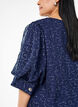 Party blouse with sequins and 1/2 sleeves, Blue, Model image number 3