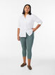 Basic 3/4 leggings in viscose, Green, Model image number 1
