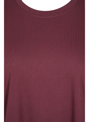 Short-sleeved t-shirt in ribbed fabric, Vineyard Wine, Packshot image number 2