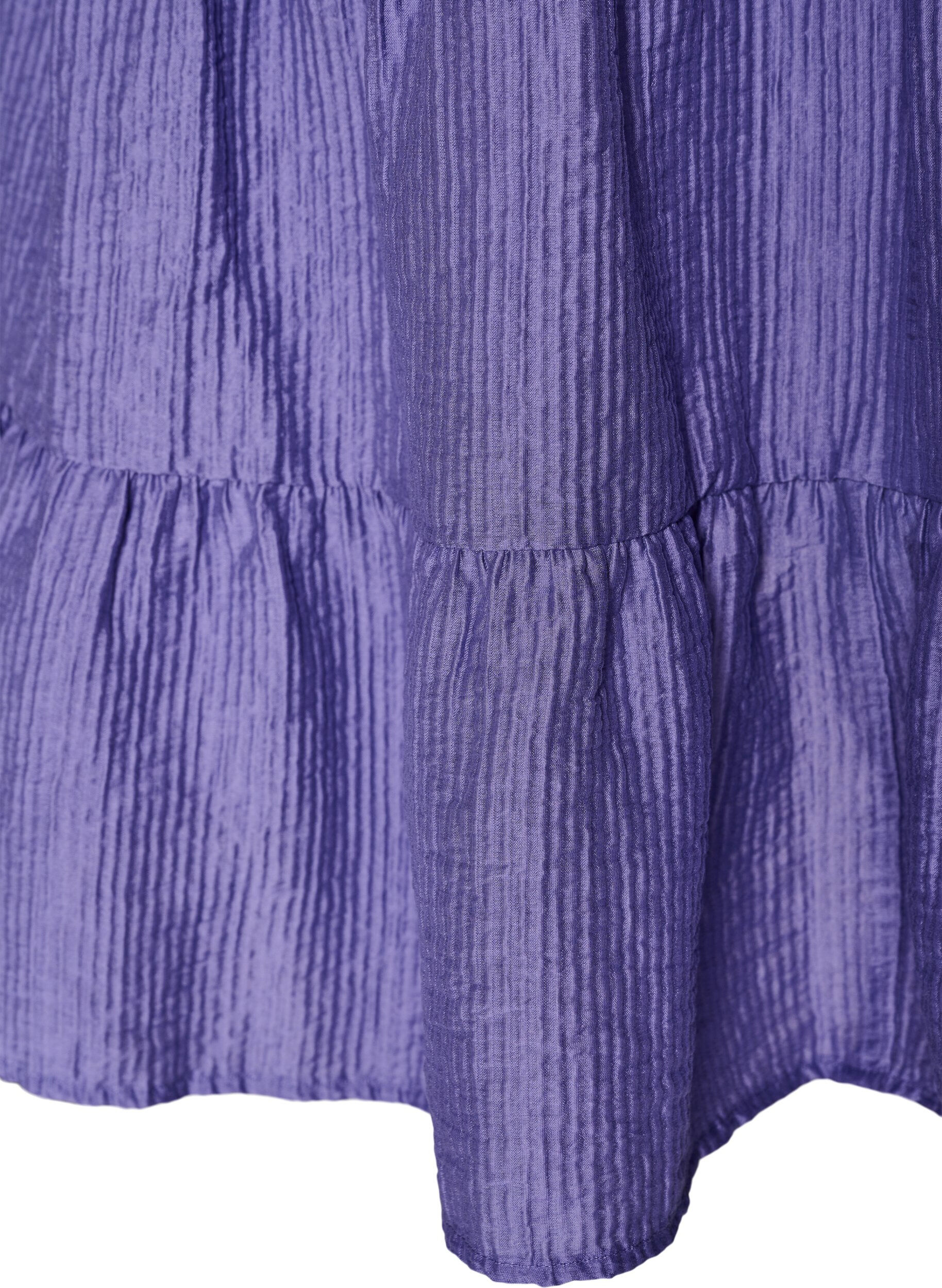 ZizzifashionTextured A-line dress, Purple, Packshot image number 3