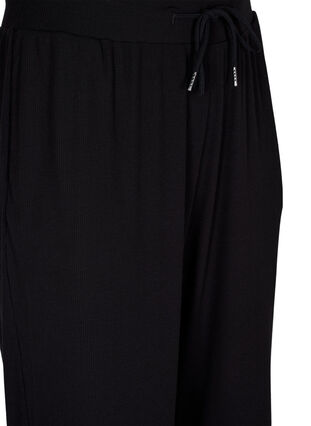 Cropped culotte loungewear, Black, Packshot image number 2