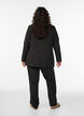 Trousers with pockets and straight legs, Black, Model image number 1
