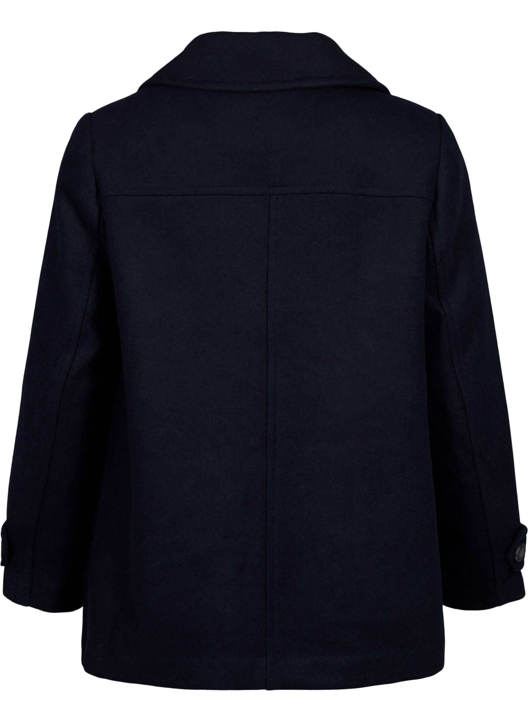ZizzifashionShort coat with double-breasted button closure, Blue, Packshot image number 1
