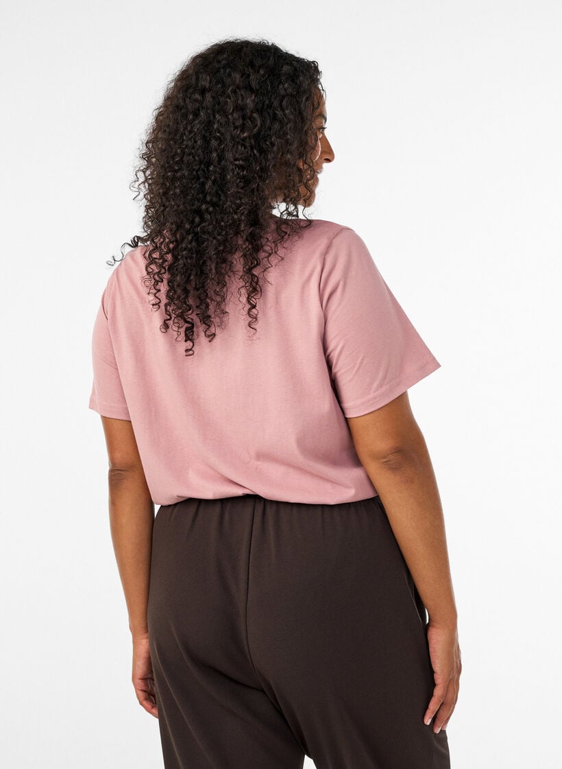 T-shirt with motif, Red, Model image number 2