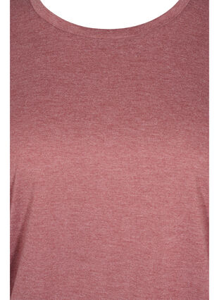 Plain blouse with 3/4 sleeves, Mahogany Mel, Packshot image number 2