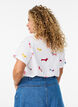 Cotton T-shirt with dog print, White, Model image number 2