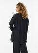 Kimono with 7/8 sleeves, Black, Model image number 2