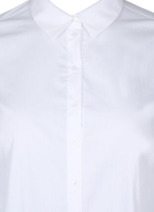 Classic shirt with collar and buttons, Bright White, Packshot image number 2