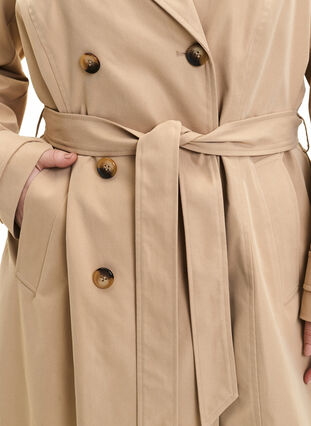 Trench coat with pockets and belt, Nomad, Model image number 2