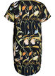 Cotton tunic with a floral print, Black, Packshot image number 1