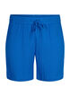 Cotton muslin shorts with pockets, Victoria blue, Packshot image number 0