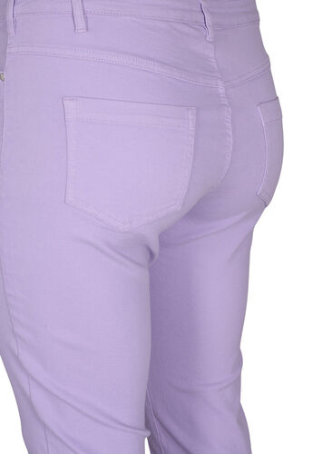 Tight-fitting Emily capri trousers, Lavender, Packshot image number 3