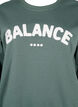 Sweatshirt with terry text, Green, Packshot image number 2