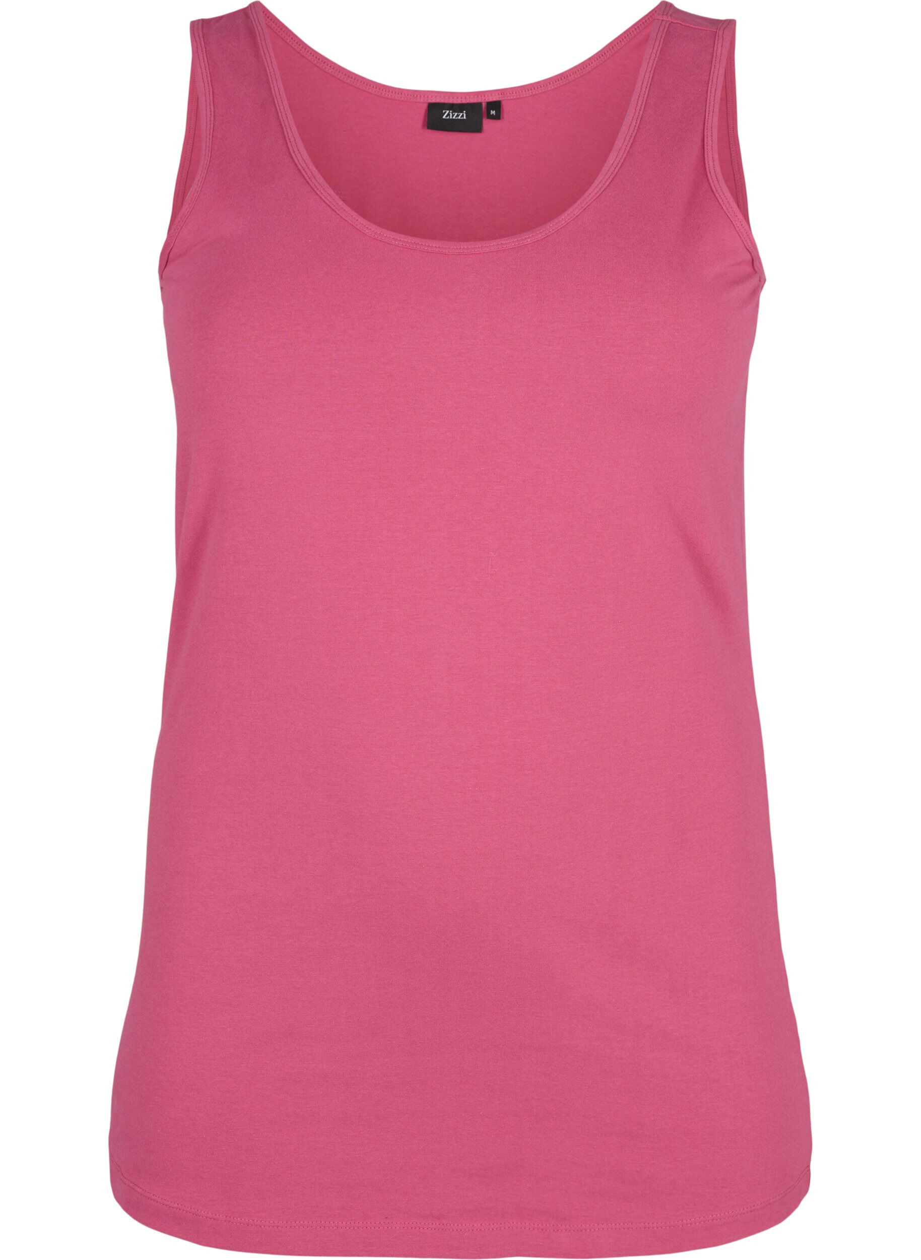 Solid color basic top in cotton