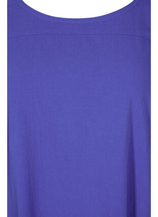 Short-sleeved cotton dress, Dazzling Blue, Packshot image number 2