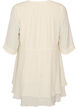 A-line dress with layered ruffles, Vanilla, Packshot image number 1