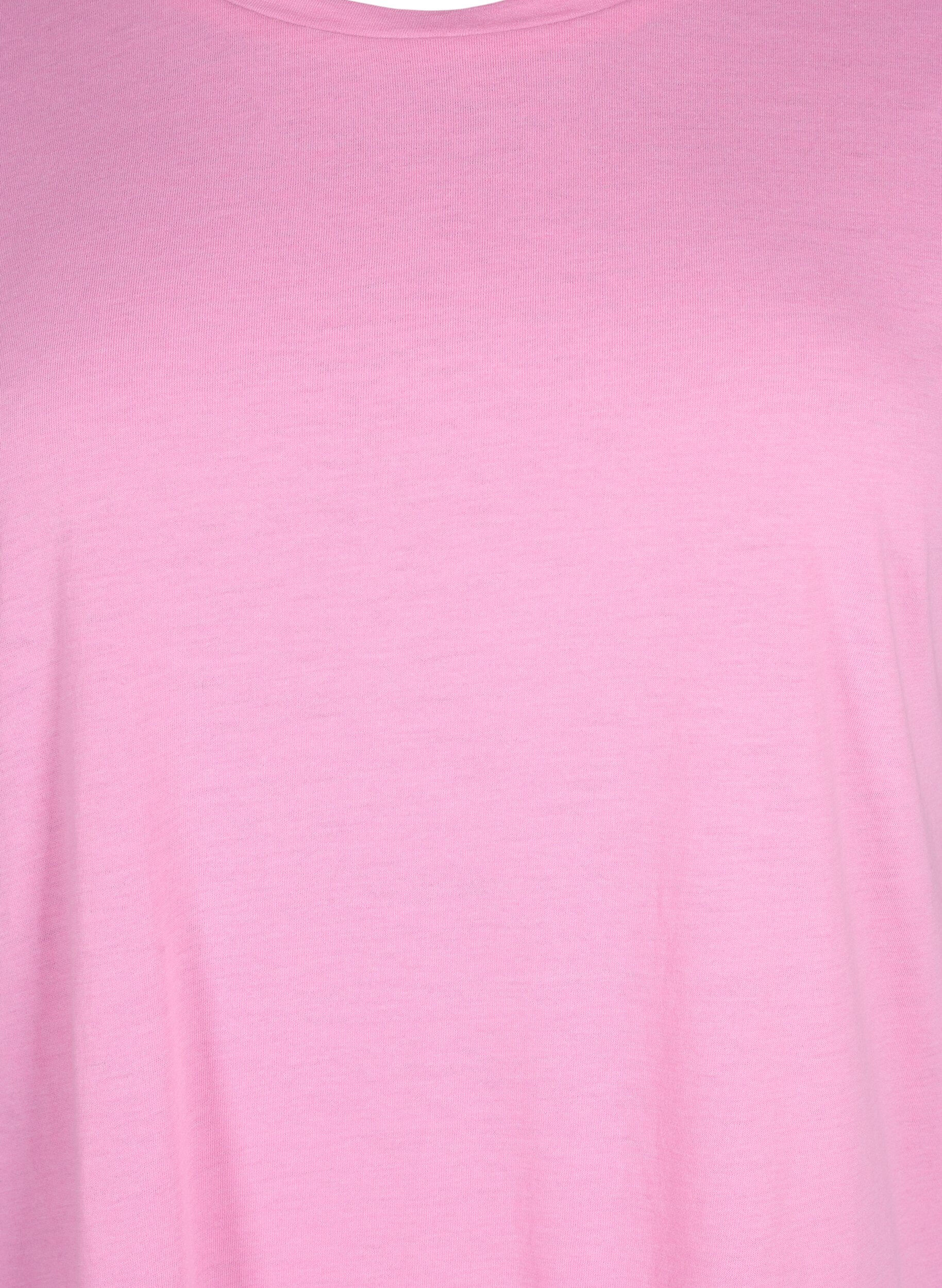 ZizzifashionShort sleeved cotton blend t-shirt, Pink, Packshot image number 2