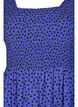 Polka dotted viscose dress with smock, R.Blue w. Black Dot, Packshot image number 2