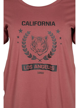 Cotton t-shirt with print, Apple Butter CALI, Packshot image number 2