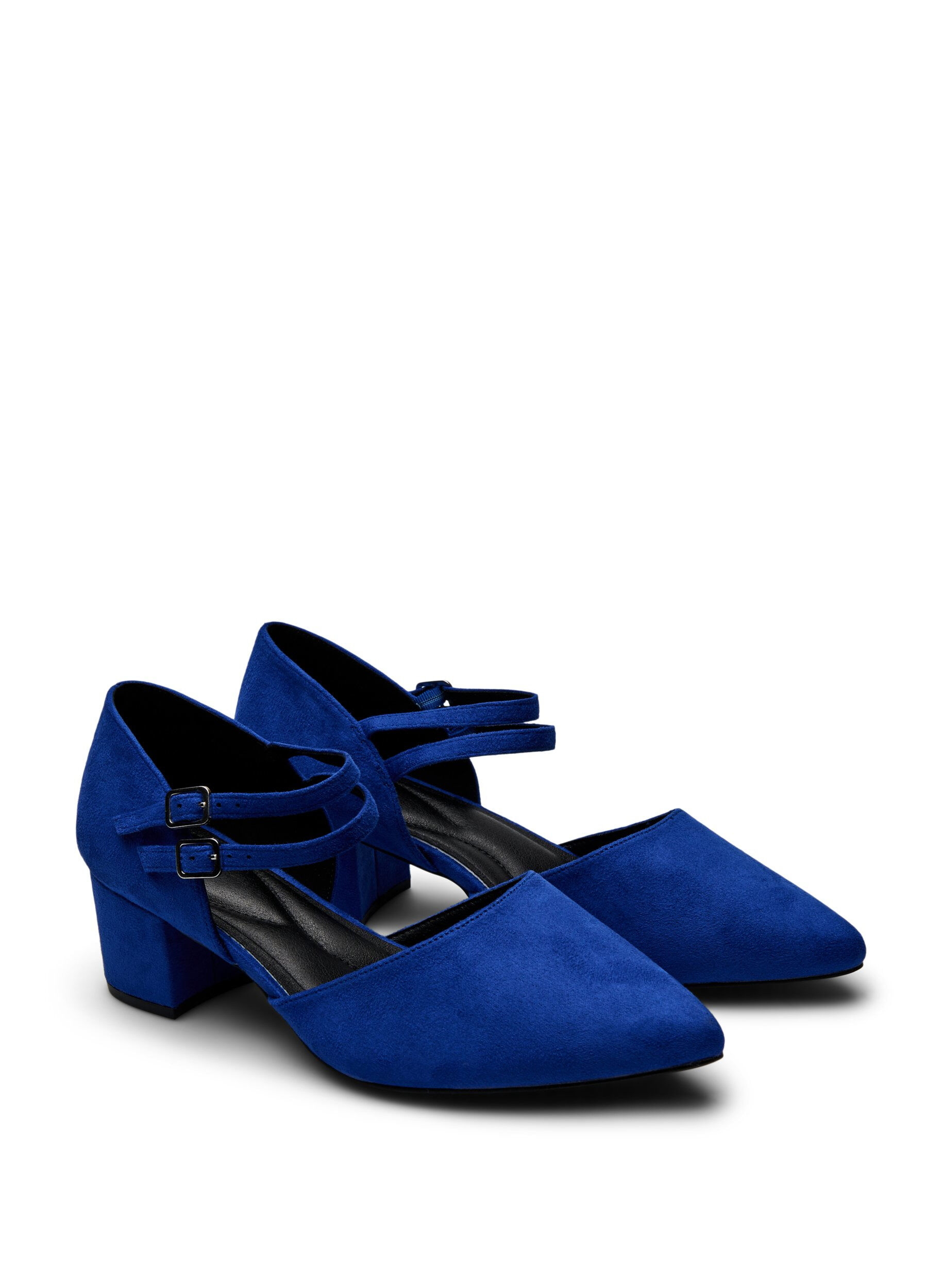Zizzifashion Pumps with double straps, Blue, Packshot image number 1