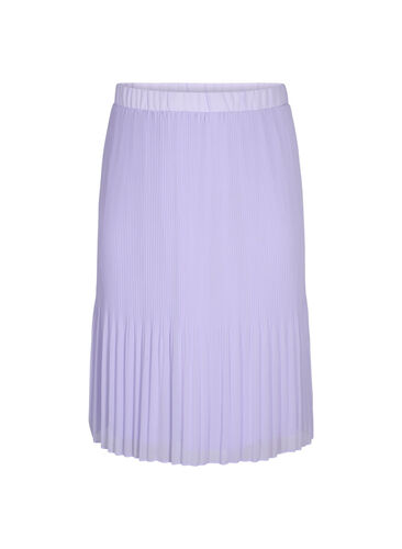 Pleated midi skirt, Lavender SOLID, Packshot image number 0