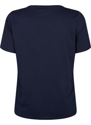 FLASH - T-shirt with motif, Navy Blazer, Packshot image number 1