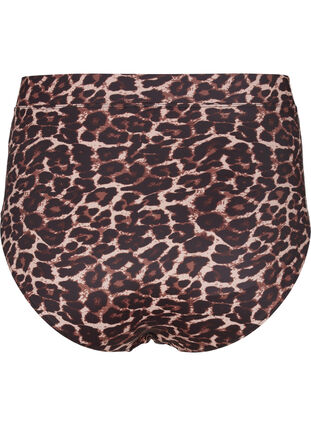 High-waisted printed bikini briefs, Autentic Leopard, Packshot image number 1