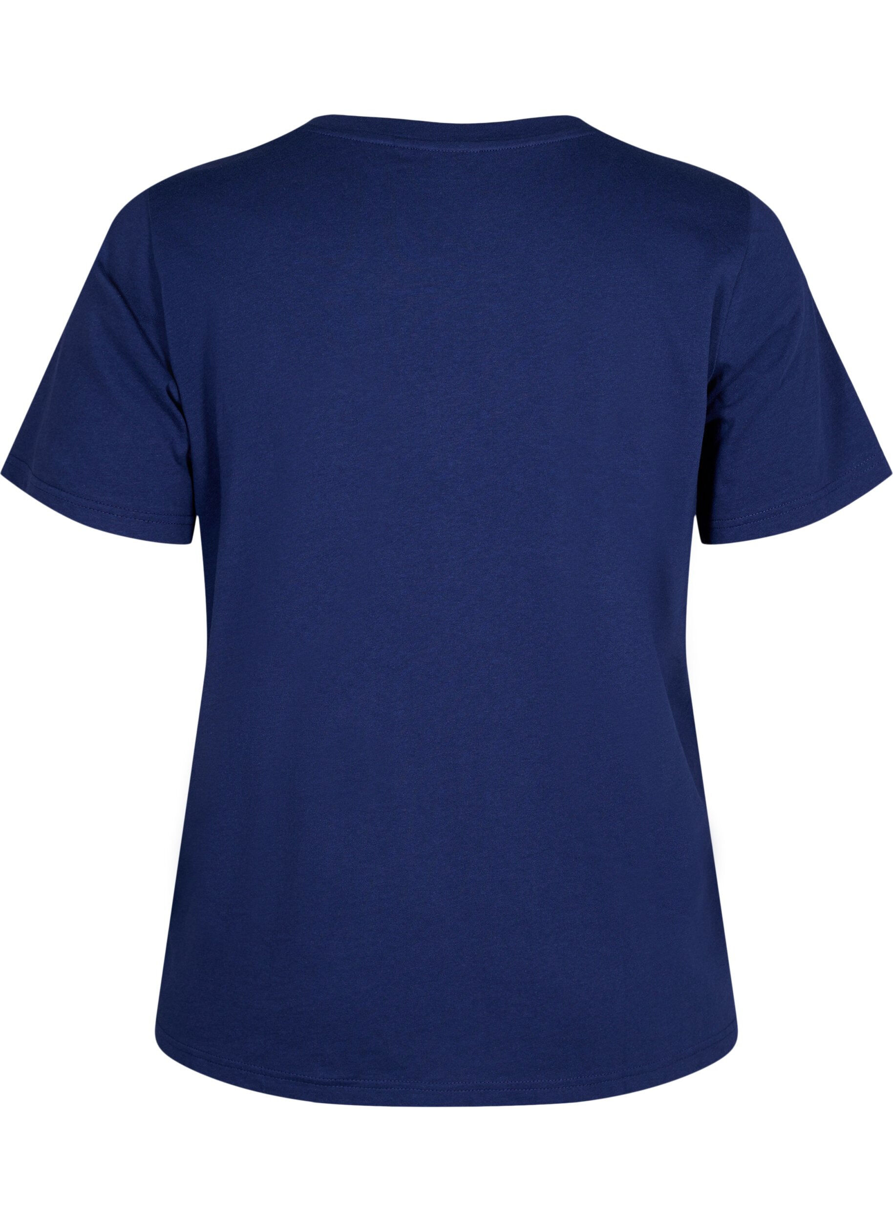 Zizzifashion Crew neck cotton T-shirt with print, Medieval B.W. Hearts, Packshot image number 1