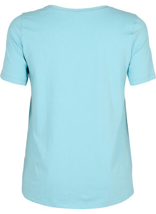 Basic plain cotton t-shirt, Reef Waters, Packshot image number 1