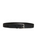 Belt in leather mix with classic buckle, Black, Packshot image number 0