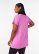Long workout T-shirt, Pink, Model image number 2