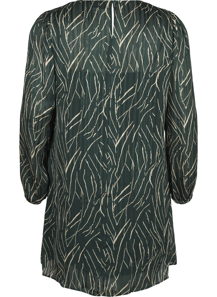 Short printed dress with a round neck, Scarab Safari AOP, Packshot image number 1