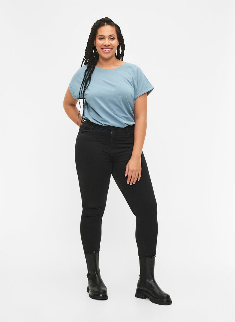 2-pack short-sleeved t-shirts, Blue, Model image number 1