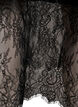 Satin-look skirt with lace trim, Black, Packshot image number 3