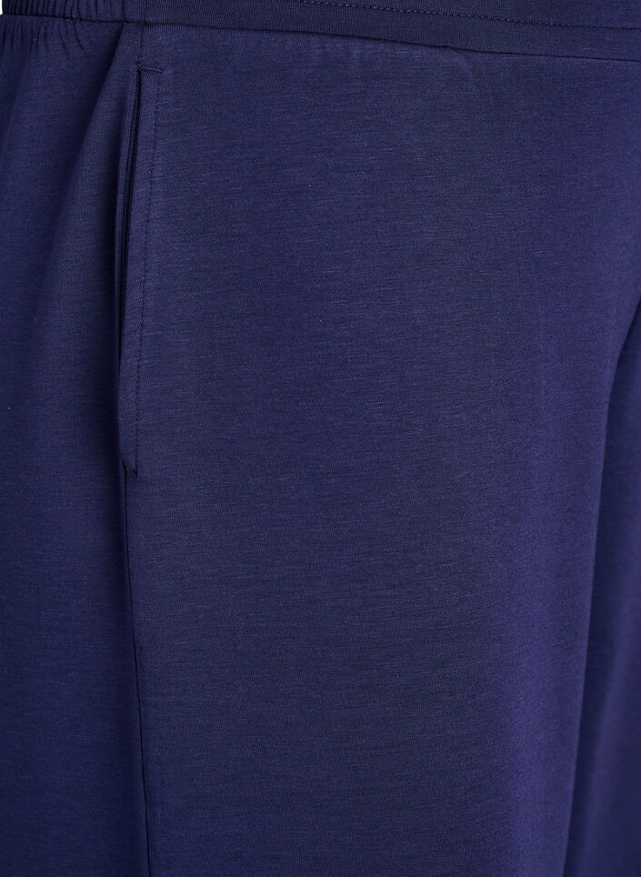 7/8 modal mix pants with pockets, Blue, Packshot image number 2