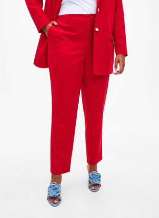 Suit pants with pockets, Tango Red, Model image number 2