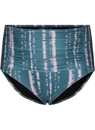Extra high-waisted bikini bottom with print, Tie Dye AOP, Packshot image number 0