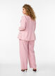 Tailored trousers with a high waist and straight fit, Rose, Model image number 1