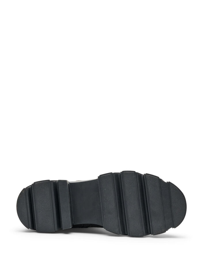 Chunky boot in faux suede, Brown, Packshot image number 4