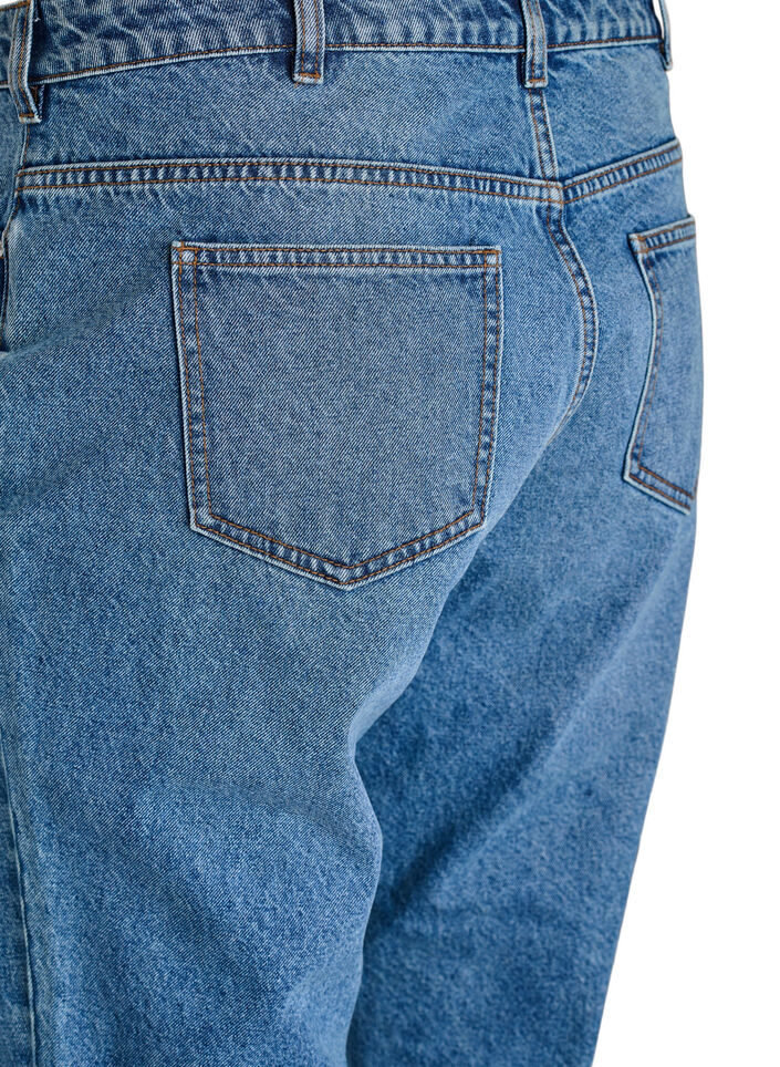 Mille Mom Fit Jeans with high waist, Blue, Packshot image number 3