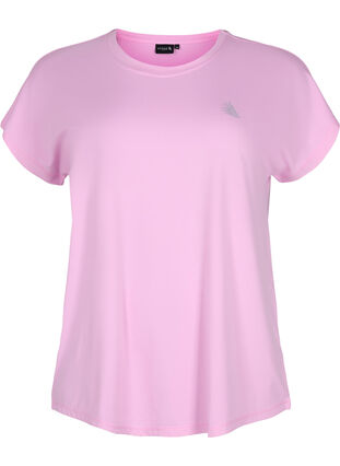 Short sleeved workout t-shirt, Pastel Lavender, Packshot image number 0