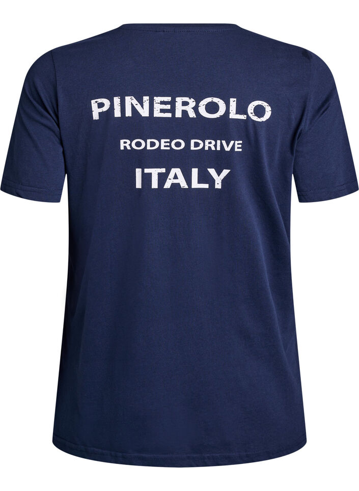 T-shirt with motif, Blue, Packshot image number 1