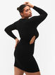 Close fitted dress with cut-out, Black, Model image number 2