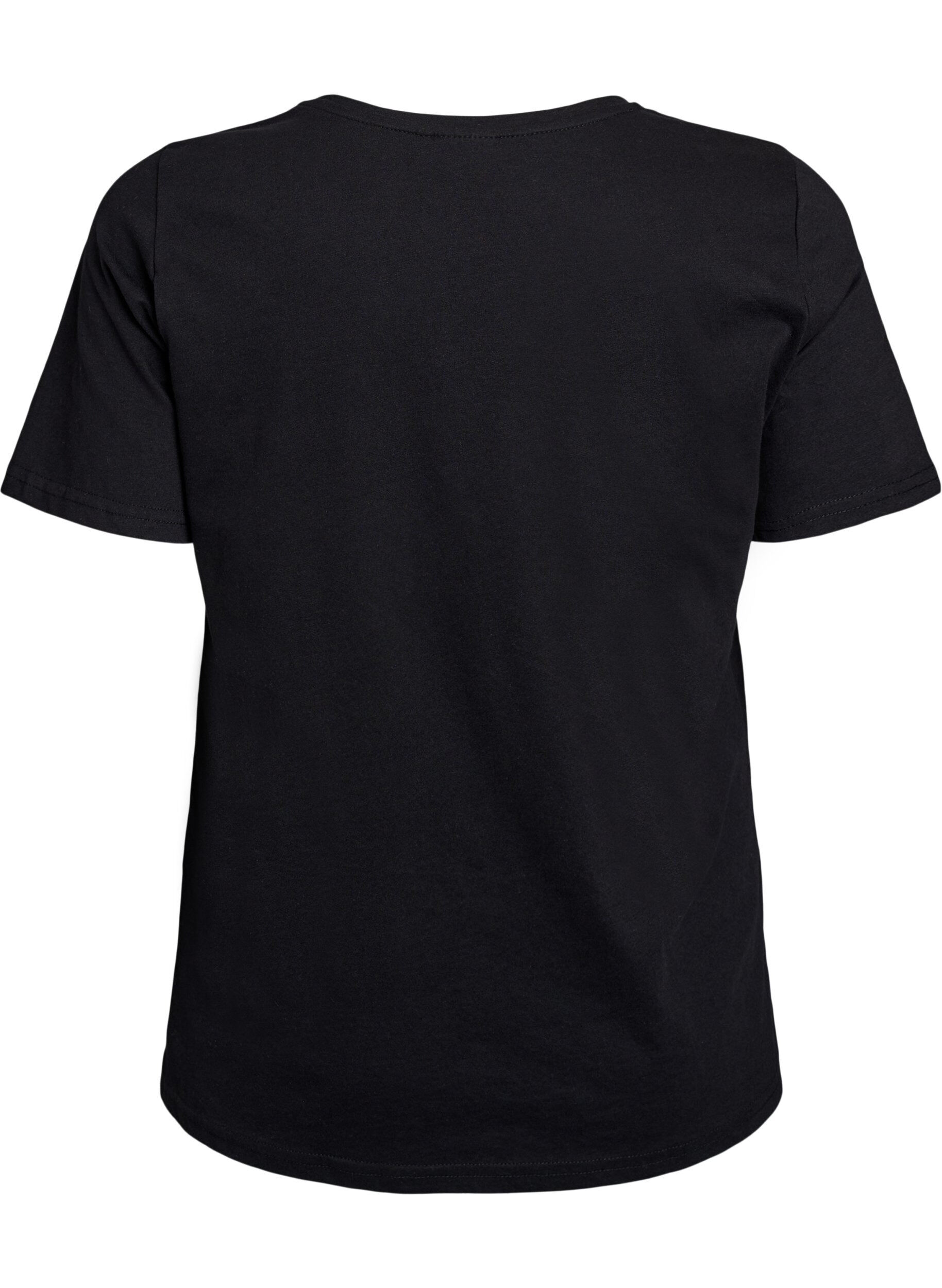 Zizzifashion FLASH - T-shirt with print, Black, Packshot image number 1