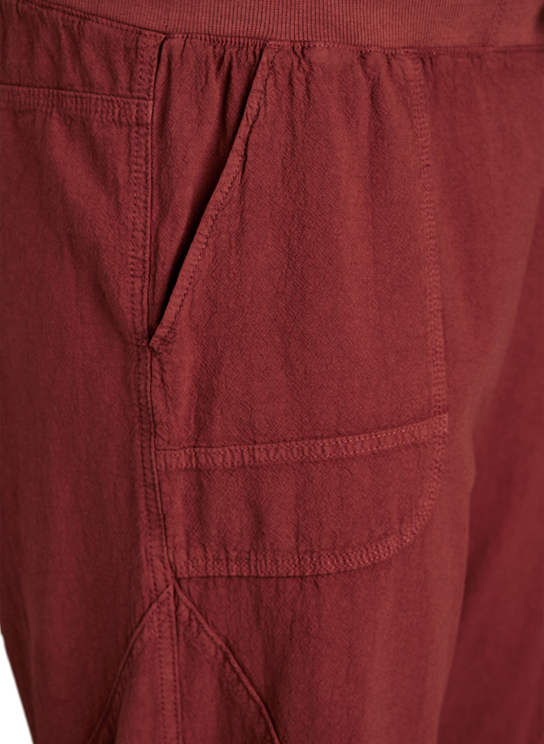 ZizzifashionCotton Capri trousers, Red, Packshot image number 2