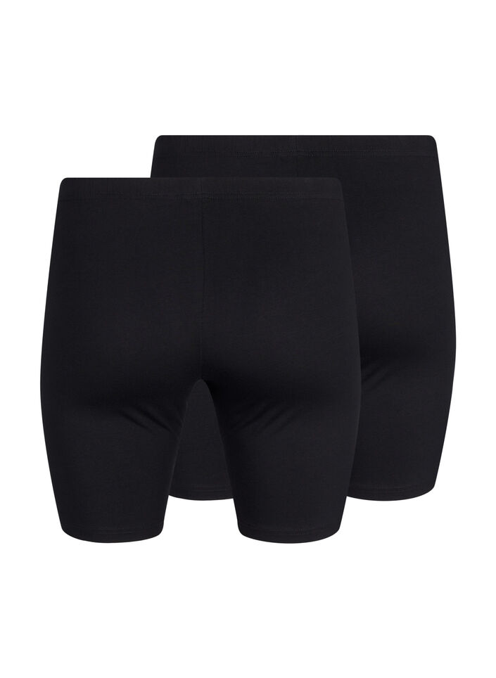 2 pack legging shorts, Black, Packshot image number 1