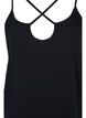 Organic cotton rib top with cross detail, Black, Packshot image number 2