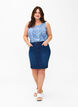FLASH - Sleeveless top with print, Blue, Model image number 1