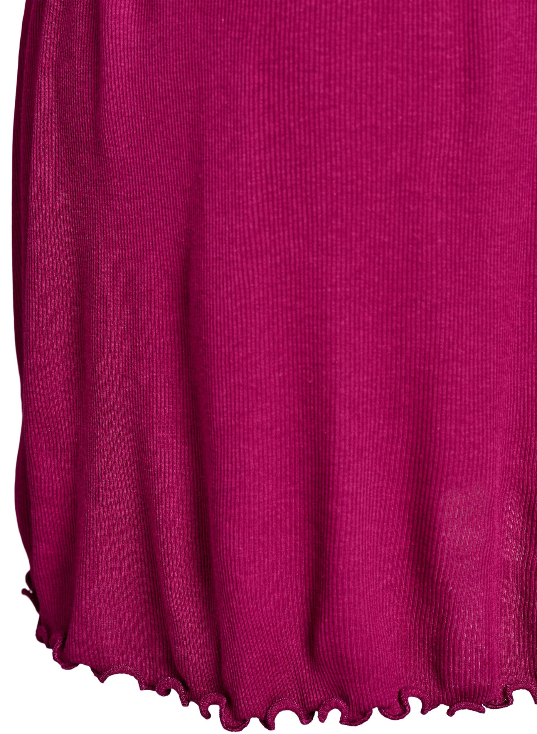 Zizzifashion Nightgown with lace hem, Purple, Packshot image number 3