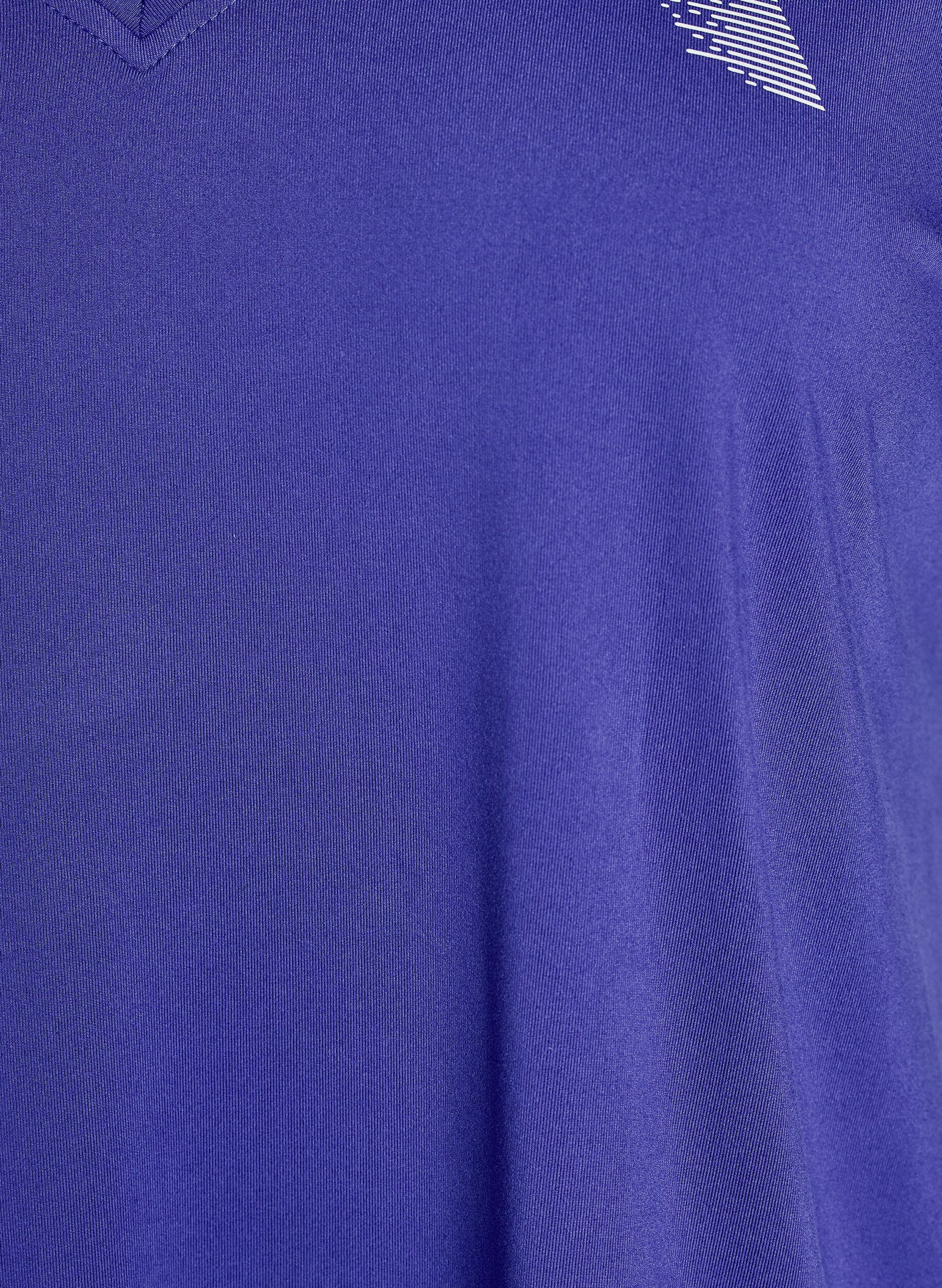 Zizzifashion Loose training t-shirt with v-neck, Purple, Packshot image number 2